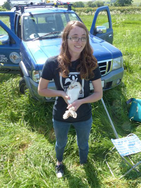 Katie and barn owl